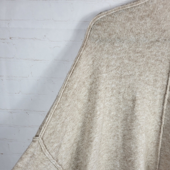 ATM Anthony Thomas Melillo Wool Blend Oversized Slouchy Cardigan Oatmeal Large - Picture 6 of 16